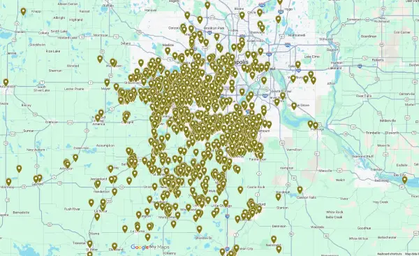 Nick Slavik Painting & Restoration Service Area